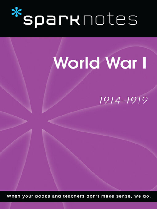 Title details for World War I (SparkNotes History Note) by SparkNotes - Available